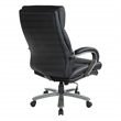 Pemberly Row Big and Tall Executive Chair in Black Bonded Leather