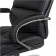 Pemberly Row Big and Tall Executive Chair in Black Bonded Leather