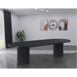 Pemberly Row Modern / Contemporary Black Oak Wood Dining Table