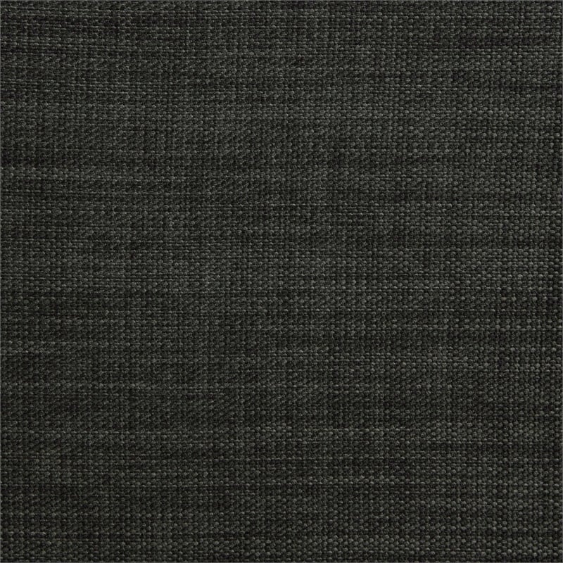 Pemberly Row Accent Storage Ottoman with Reversible Tray in Gray Fabric