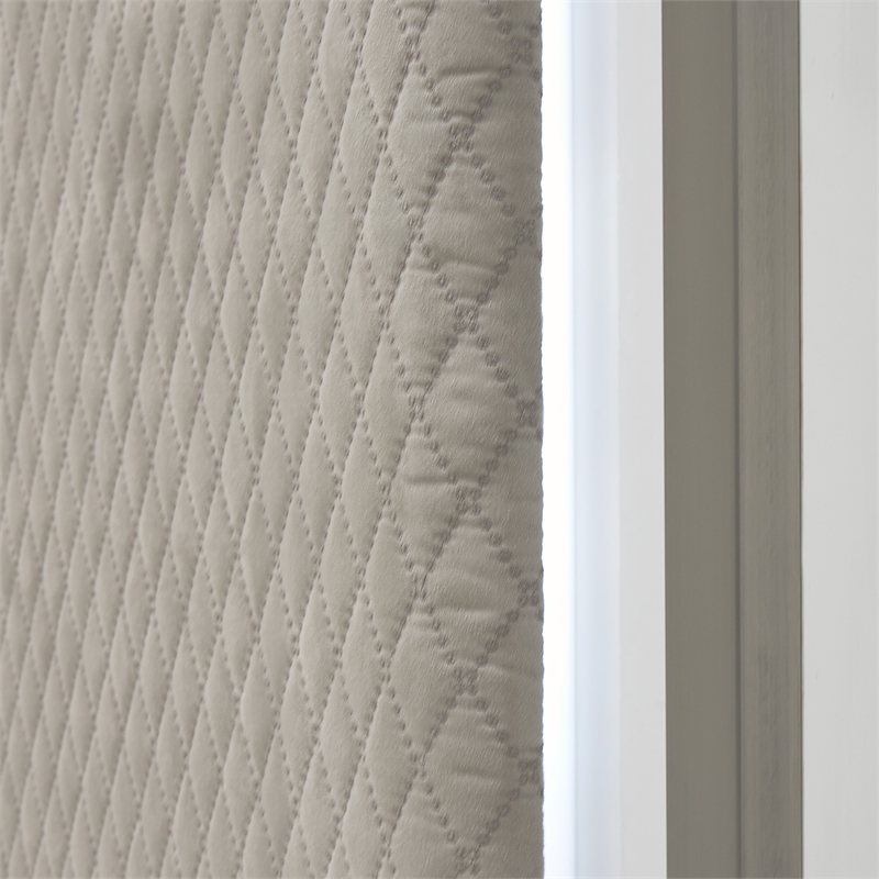 Pemberly Row Contemporary Eastern King Panel Bed in Cloud White