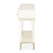 Pemberly Row Modern / Contemporary 3 Drawer Console Table in Ivory
