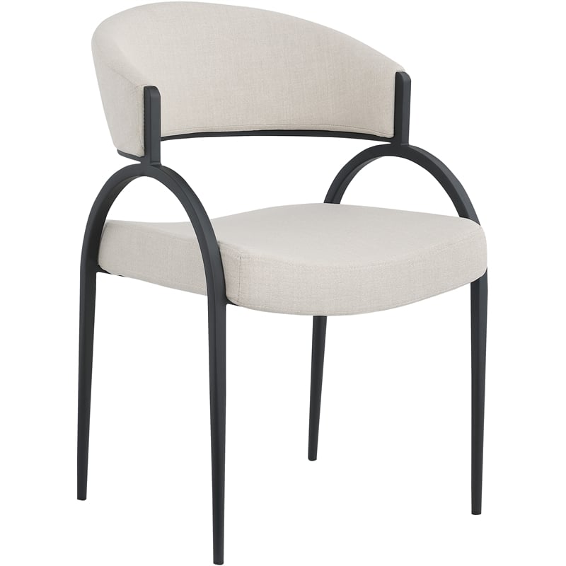 Pemberly Row Modern / Contemporary Beige Dining Chair (Set of 2)