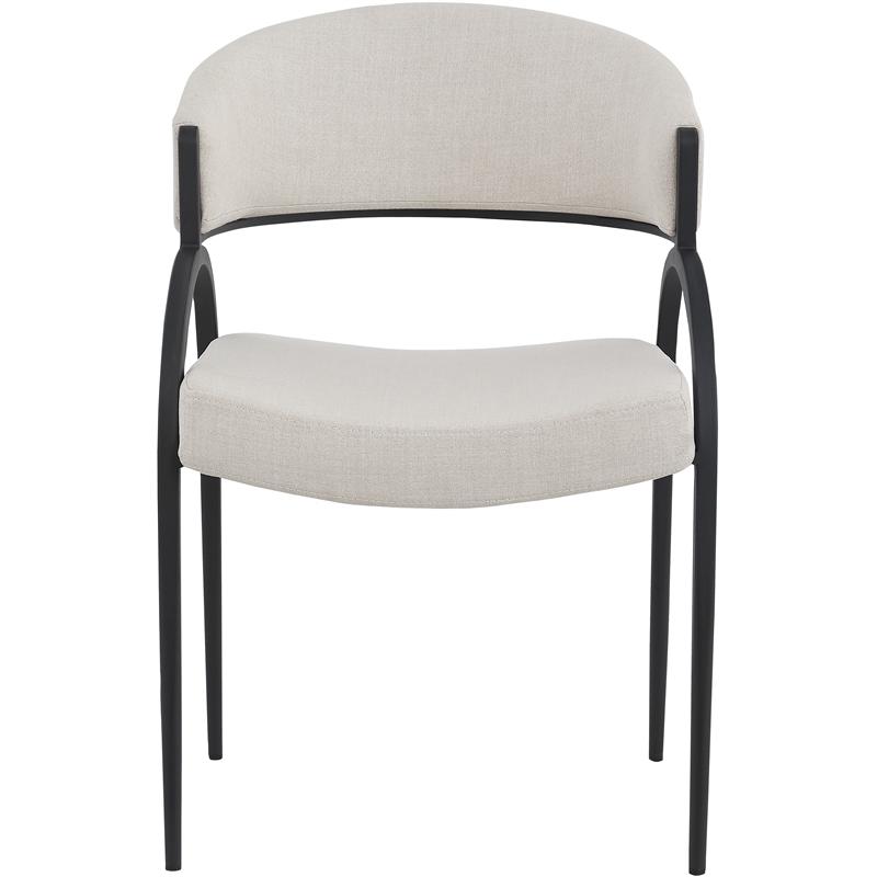 Pemberly Row Modern / Contemporary Beige Dining Chair (Set of 2)