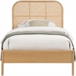 Pemberly Row Contemporary Transitional Natural Finish Twin Bed