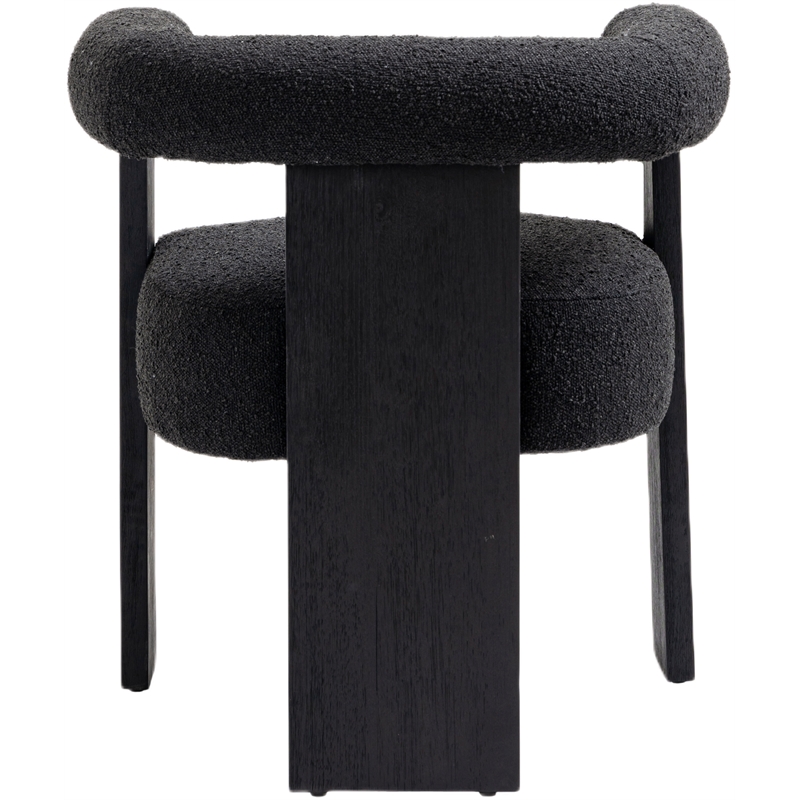 Pemberly Row Contemporary Transitional Black Finish Dining Chair