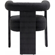 Pemberly Row Contemporary Transitional Black Finish Dining Chair