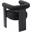 Pemberly Row Contemporary Transitional Black Finish Dining Chair