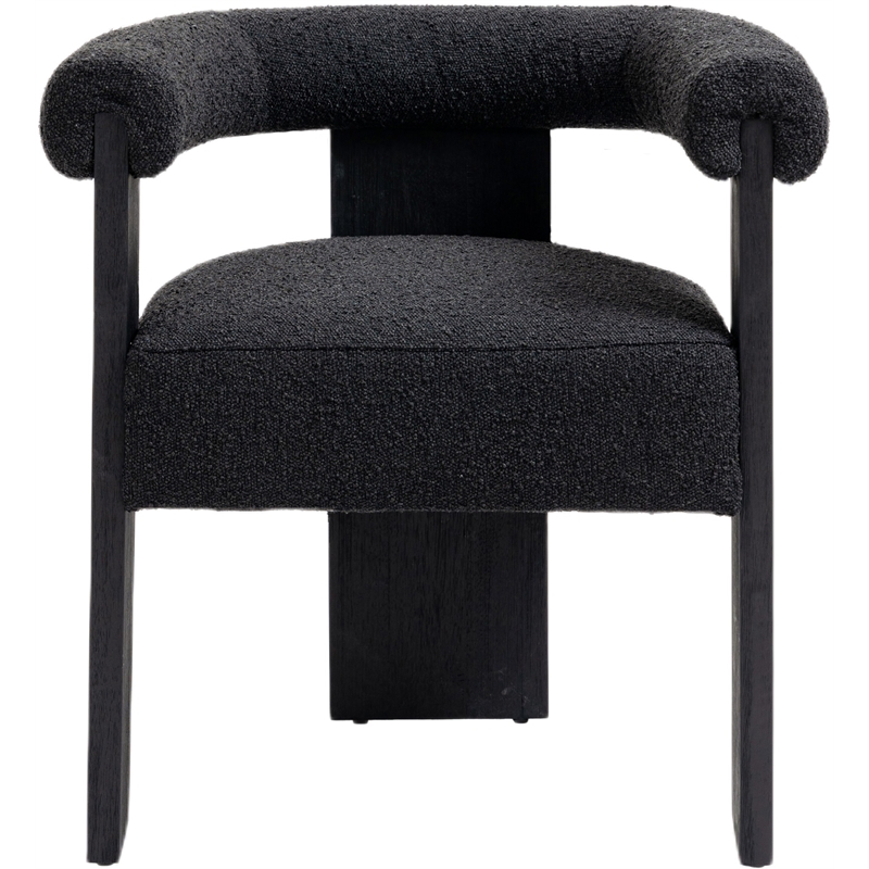 Pemberly Row Contemporary Transitional Black Finish Dining Chair