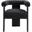 Pemberly Row Contemporary Transitional Black Finish Dining Chair