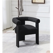 Pemberly Row Contemporary Transitional Black Finish Dining Chair