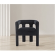 Pemberly Row Modern / Contemporary Black Velvet Dining Chair
