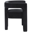 Pemberly Row Modern / Contemporary Black Velvet Dining Chair