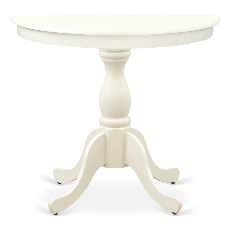 Pemberly Row - Dining Table - Linen White Top & Linen White Pedestal Leg Finish