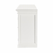 Pemberly Row Mahogany Wood Buffet with 6 Glass Doors in White