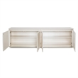 Pemberly Row Modern / Contemporary Media Cabinet - Creamy Pearl