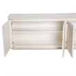 Pemberly Row Modern / Contemporary Media Cabinet - Creamy Pearl