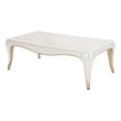 Pemberly Row Modern Rectangular Cocktail Table - Creamy Pearl