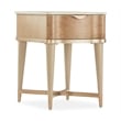 Pemberly Row Modern Wood & Marble End Table - Blush/Chardonnay