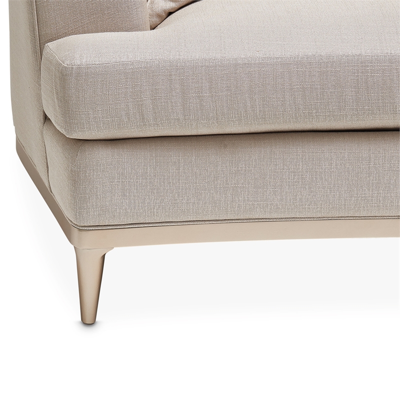 Pemberly Row Modern / Contemporary 3-Piece Sofa - Pearl/Chardonnay