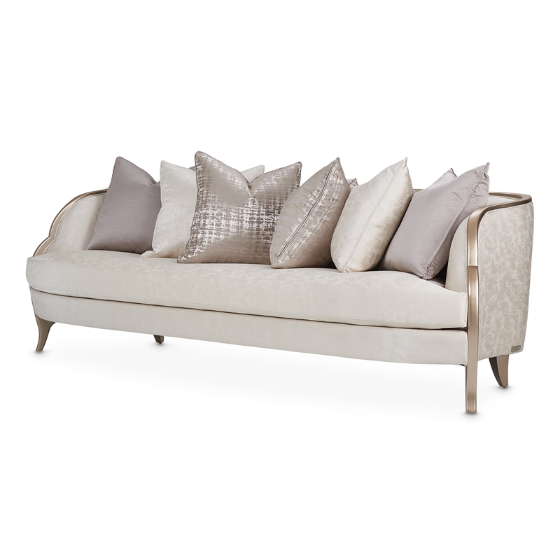 Pemberly Row Modern / Contemporary Sofa - Cloud White/Chardonnay