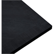 Pemberly Row Modern Square Black Oak Wood Veneer Top Dining Table