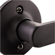 Pemberly Row Contemporary Dummy Brass Door Lever in Matte Black