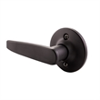 Pemberly Row Contemporary Dummy Brass Door Lever in Matte Black