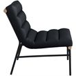 Pemberly Row Modern / Contemporary Black Vegan Leather Accent Chair