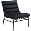 Pemberly Row Modern / Contemporary Black Vegan Leather Accent Chair