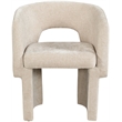 Pemberly Row Modern Beige Fabric Dining Chair / Accent Chair