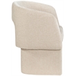 Pemberly Row Modern Beige Fabric Dining Chair / Accent Chair