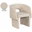 Pemberly Row Modern Beige Fabric Dining Chair / Accent Chair