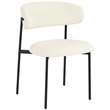 Pemberly Row Modern Cream Vegan Leather Dining Chair (Set of 2)