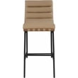 Pemberly Row Modern / Contemporary Tan Vegan Leather Bar Stool