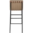 Pemberly Row Modern / Contemporary Tan Vegan Leather Bar Stool