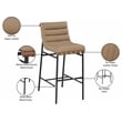 Pemberly Row Modern / Contemporary Tan Vegan Leather Bar Stool