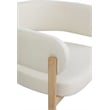 Pemberly Row Modern Cream Vegan Leather Dining Chair (Set of 2)