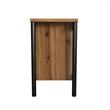 Pemberly Row Contemporary 2 Drawer Nightstand Hickory Finish