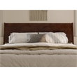 Pemberly Row Modern King Solid Wood Panel Headboard in Walnut