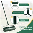 Pemberly Row 21 inch Manual Lawn Aerator Heavy Duty Grass Tool Green