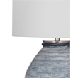 Pemberly Row Contemporary Transitional Table Lamp in Blue Stone