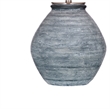 Pemberly Row Contemporary Transitional Table Lamp in Blue Stone