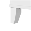 Pemberly Row Small Storage Cabinet with Doors and Shelves in White - Wood