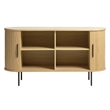 Pemberly Row Modern / Contemporary 2-Door Slideboad in Natural Oak