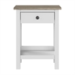 Pemberly Row Farmhouse Living Room End Table - Engineered Wood