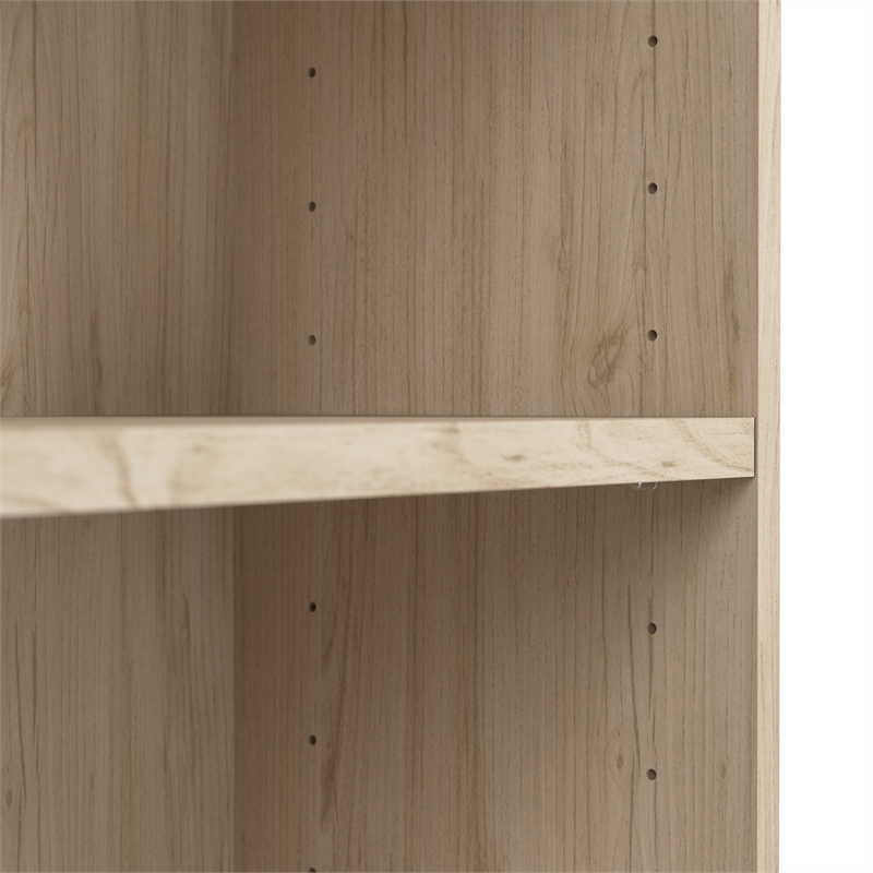 Pemberly Row Small 2 Shelf Bookcase in Natural Elm - Engineered Wood