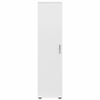 Pemberly Row Tall Narrow Storage Cabinet in White - Engineered Wood