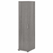 Pemberly Row Tall Narrow Storage Cabinet in Platinum Gray - Engineered Wood