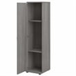 Pemberly Row Tall Narrow Storage Cabinet in Platinum Gray - Engineered Wood